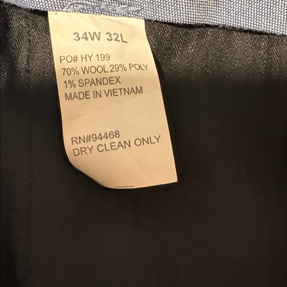 Nautica 40 Regular Men's Black Suit slacks 34x32 - Picture 2 of 5